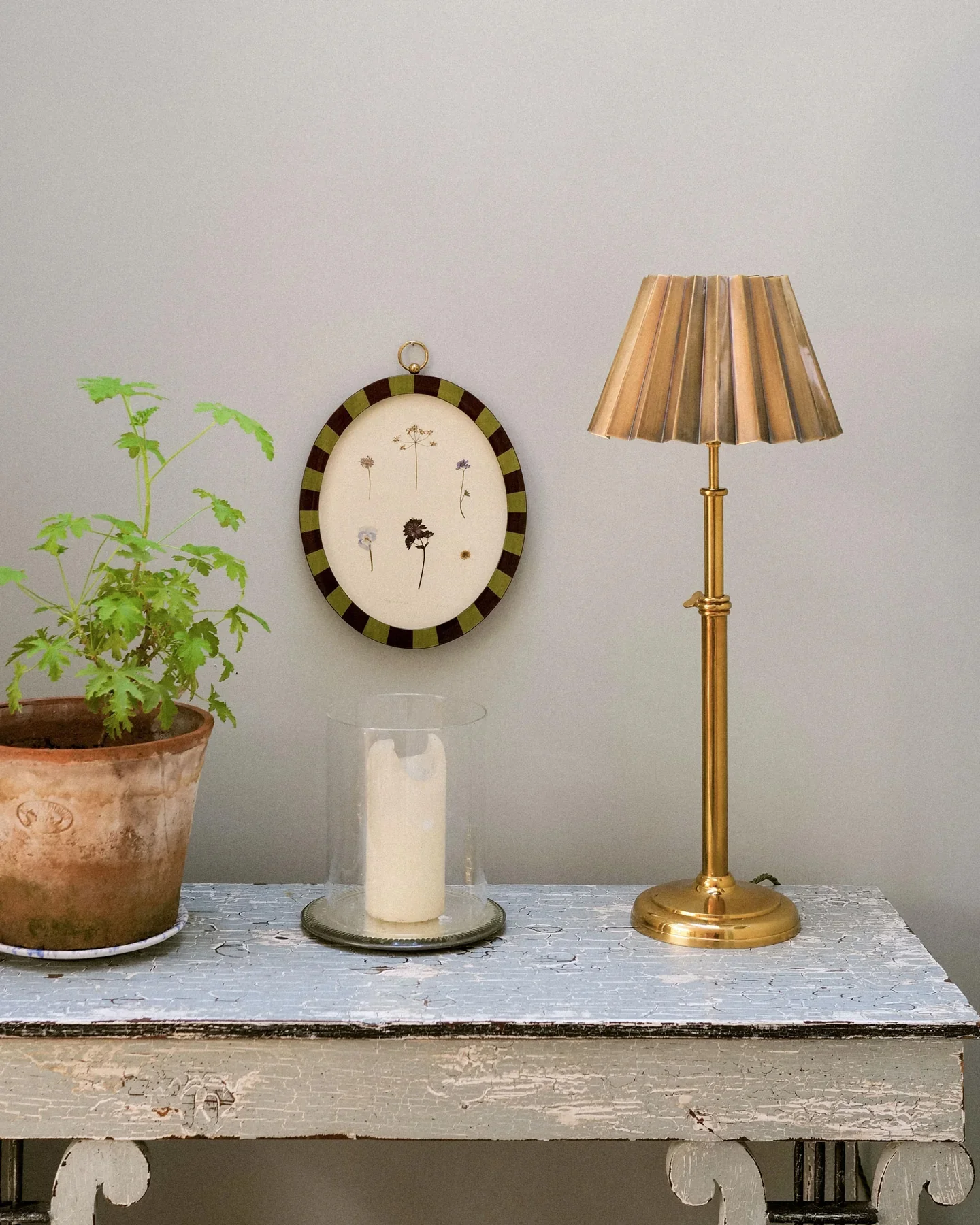 Adjustable Table Lamp Base, Brass - Image 4