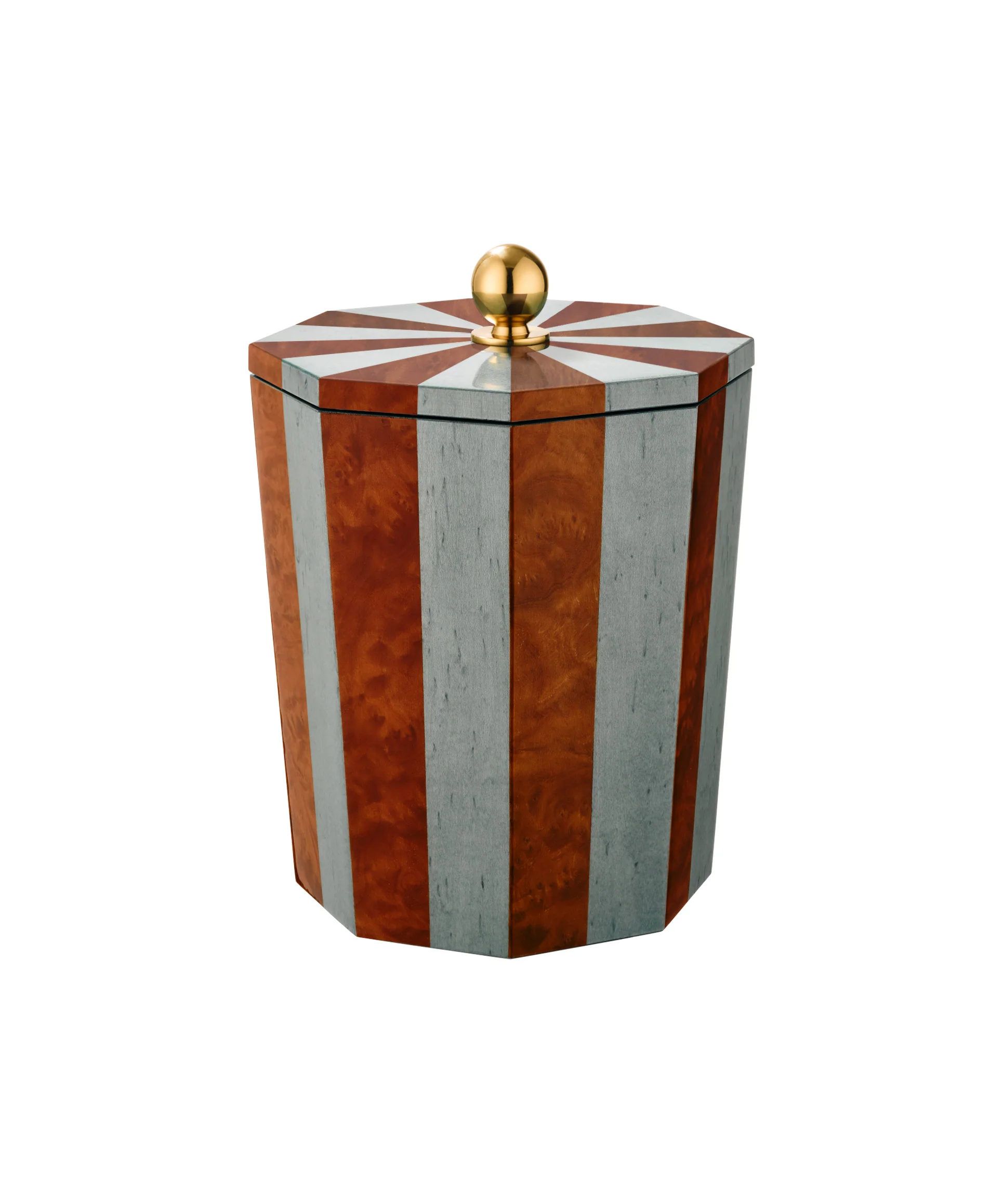 Lacquered Ice Bucket, Blue - Image 4