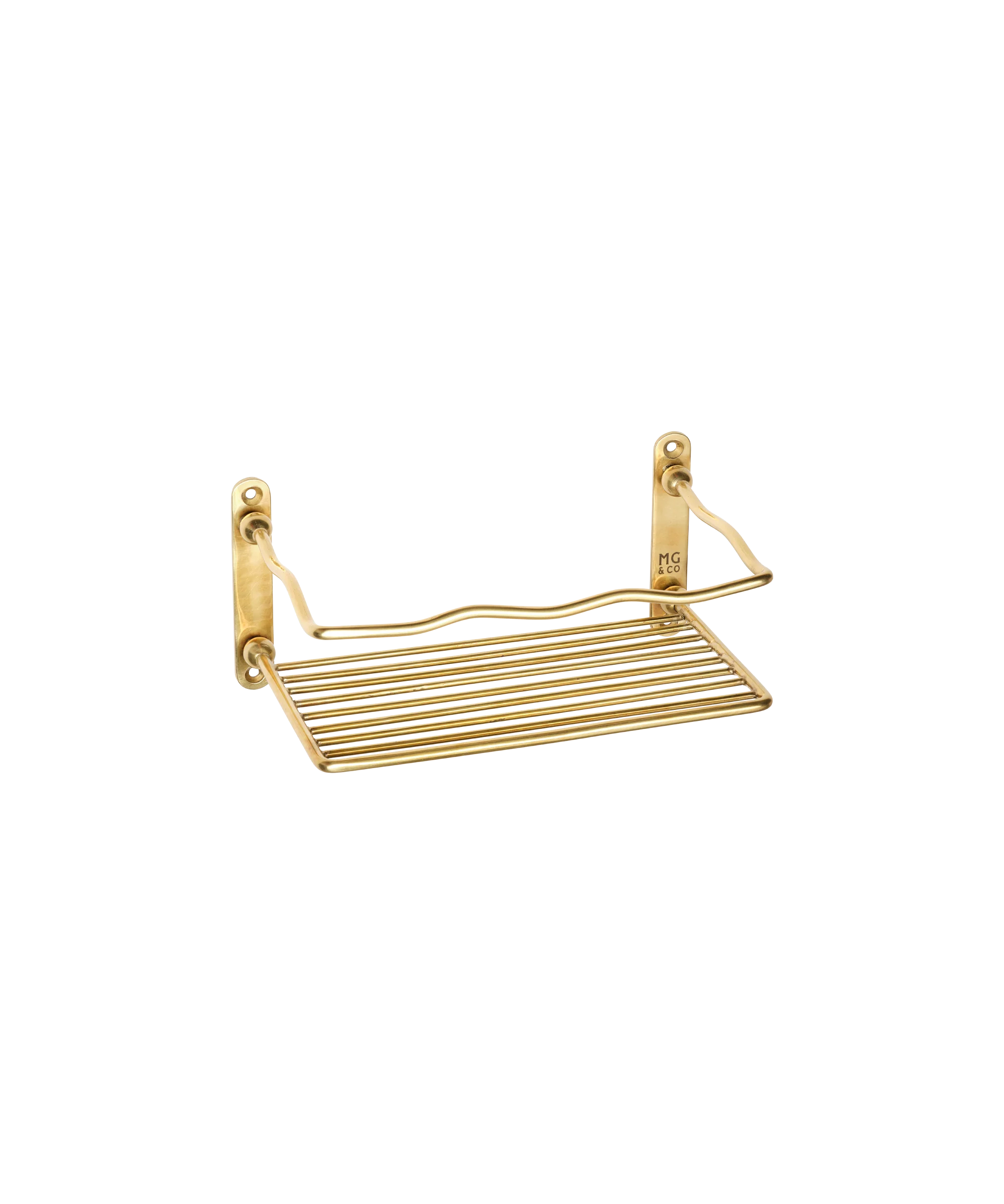 Wave Shower Caddy Shelf, Brass - Image 4
