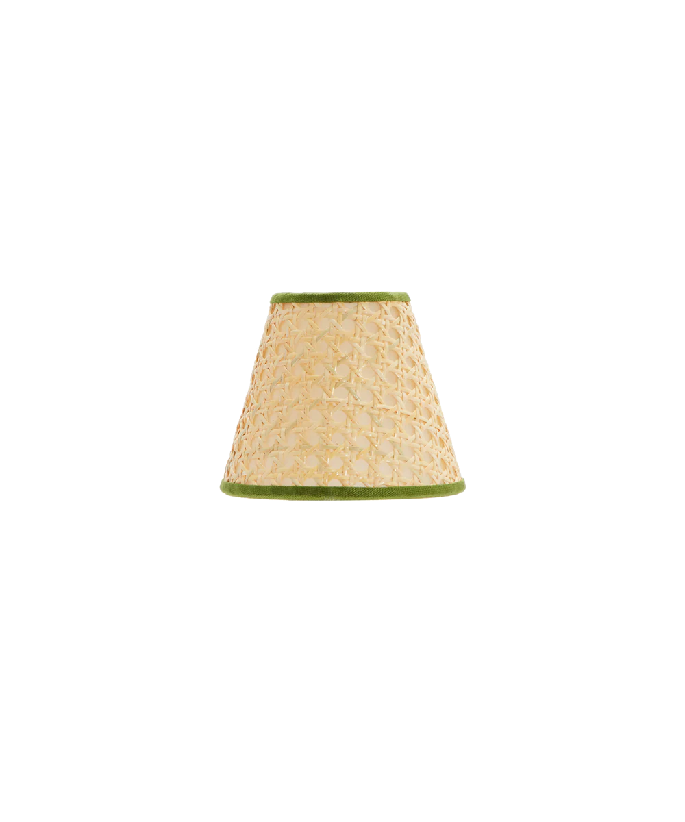 Cane Lampshade, Khaki Trim, Mini - Image 6
