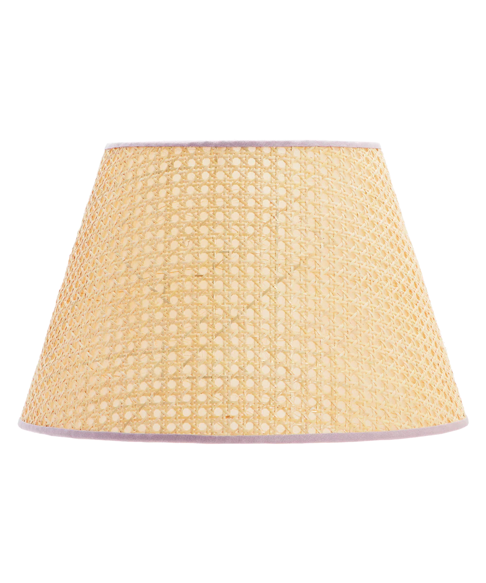 Cane Lampshade, Pink Trim, Large - Image 4