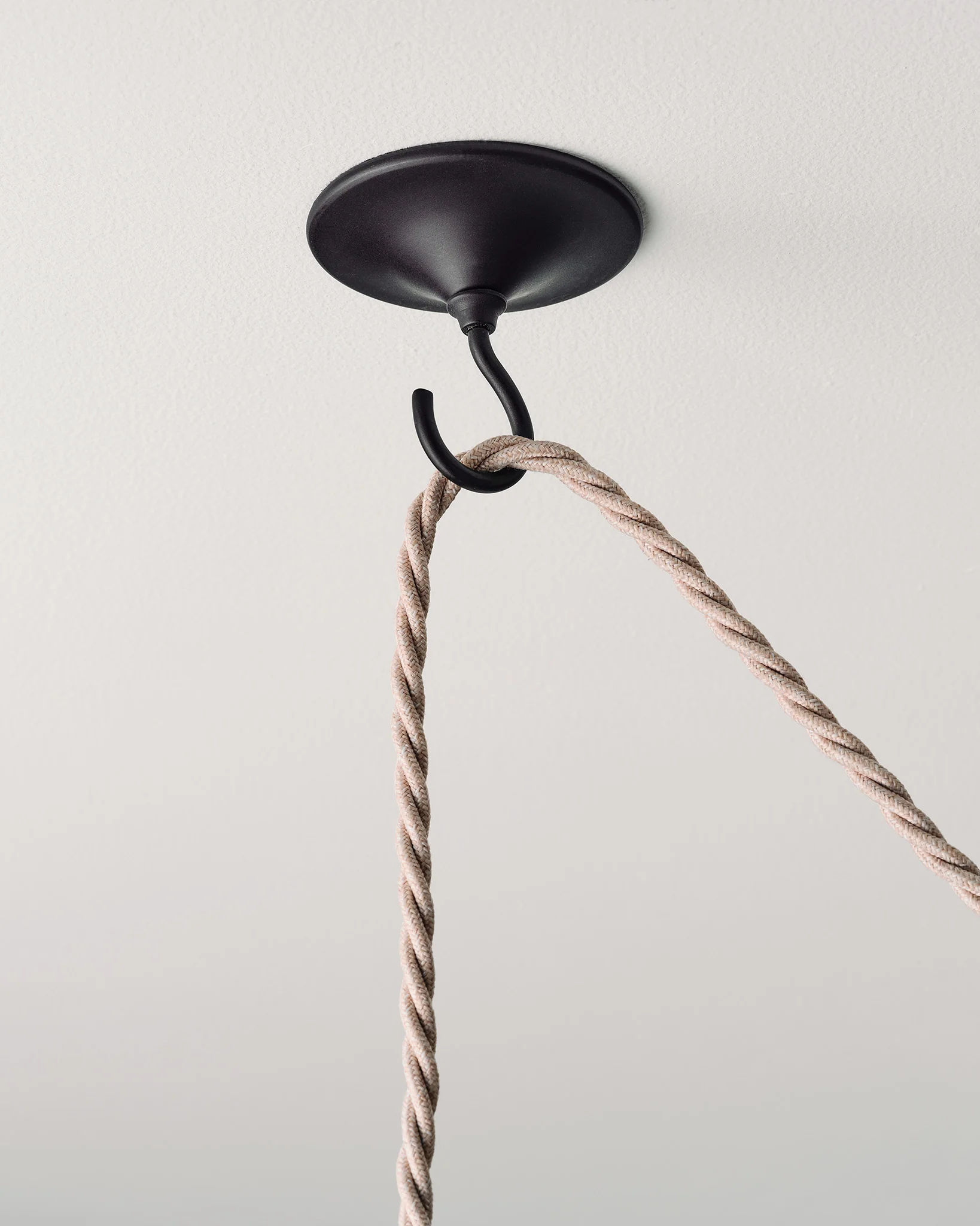 Ceiling Hook, Matt Black - Image 4