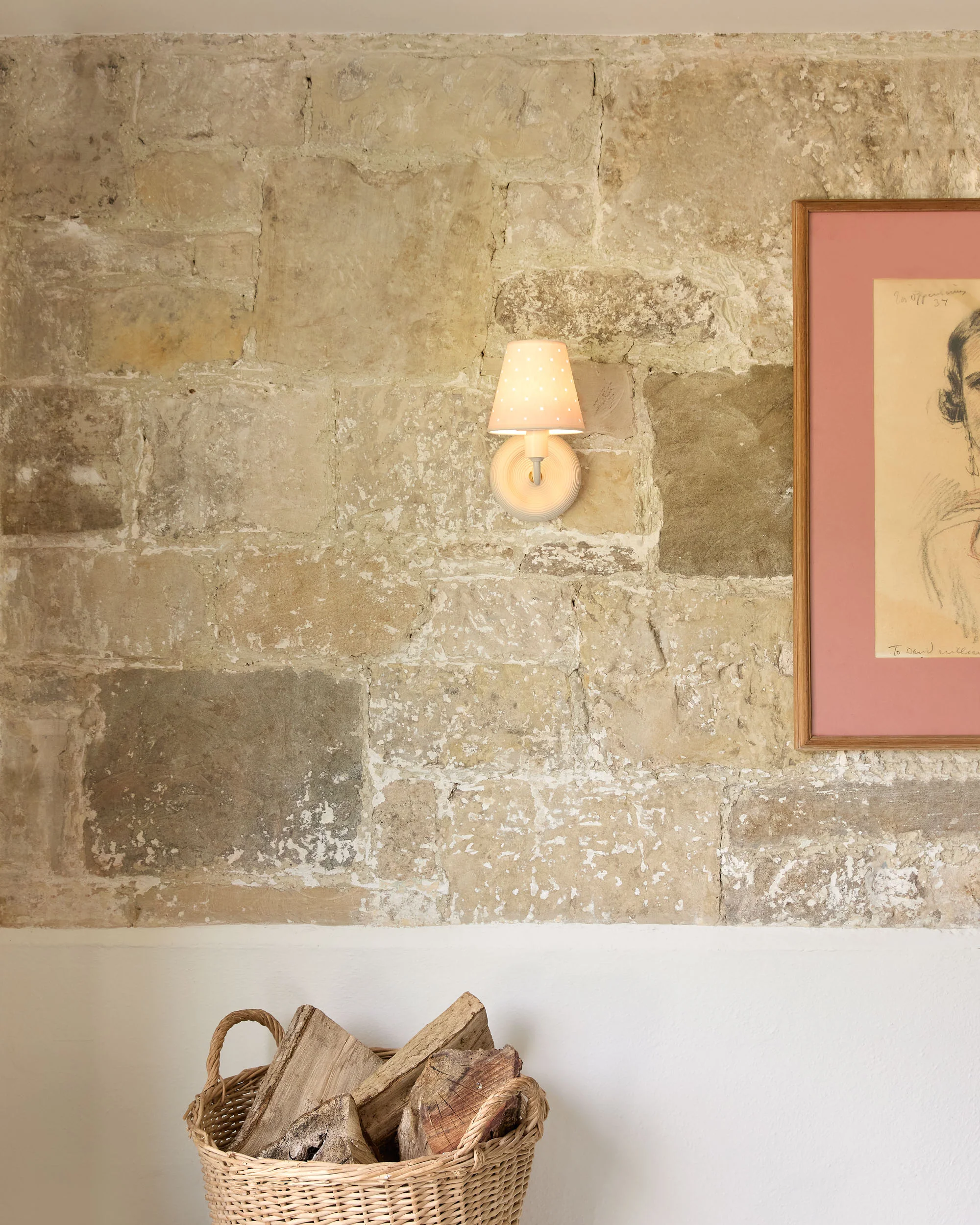 Hive Wall Light, Cream - Image 3