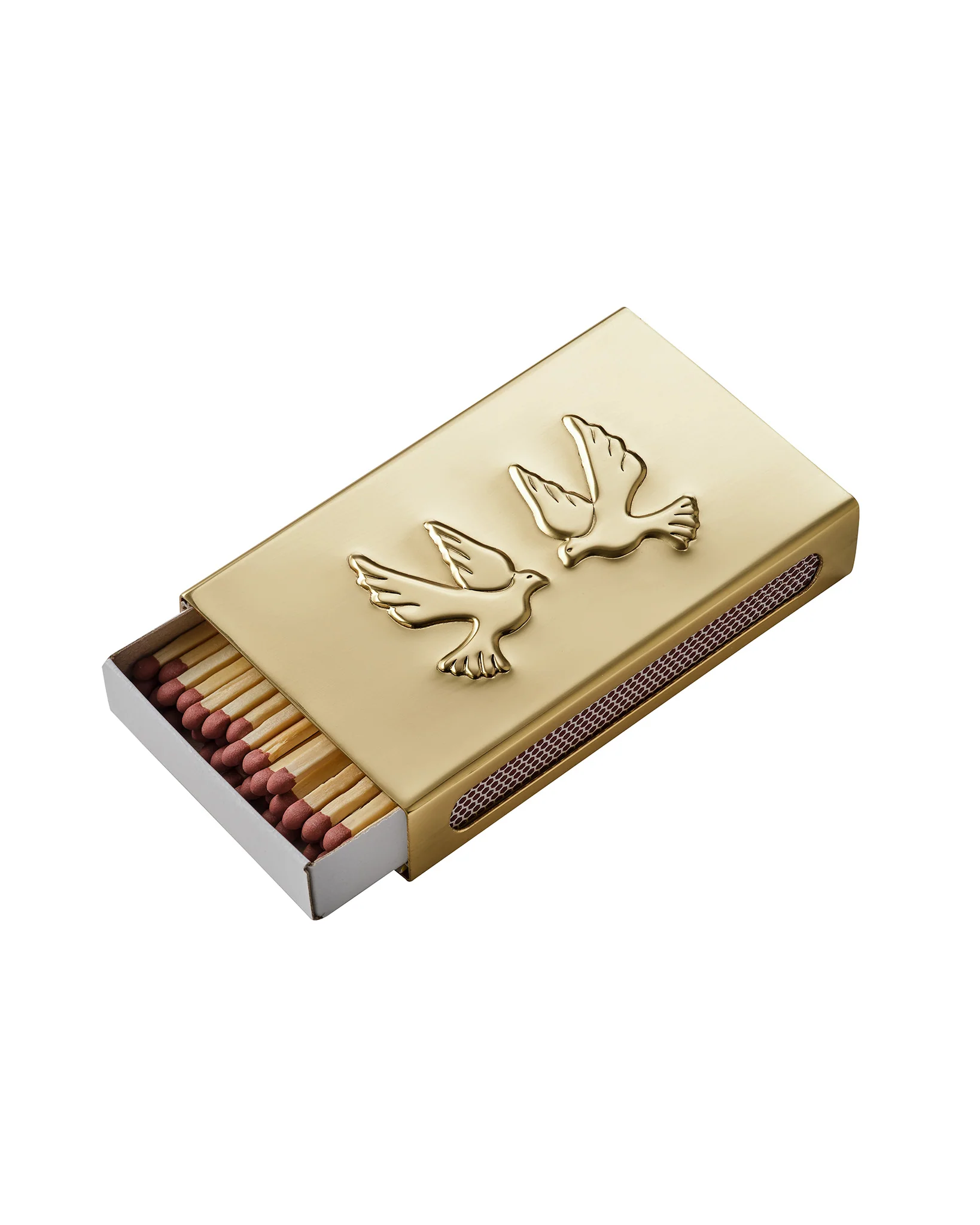 Lovebirds Matchbox Sleeve, Brass - Image 4