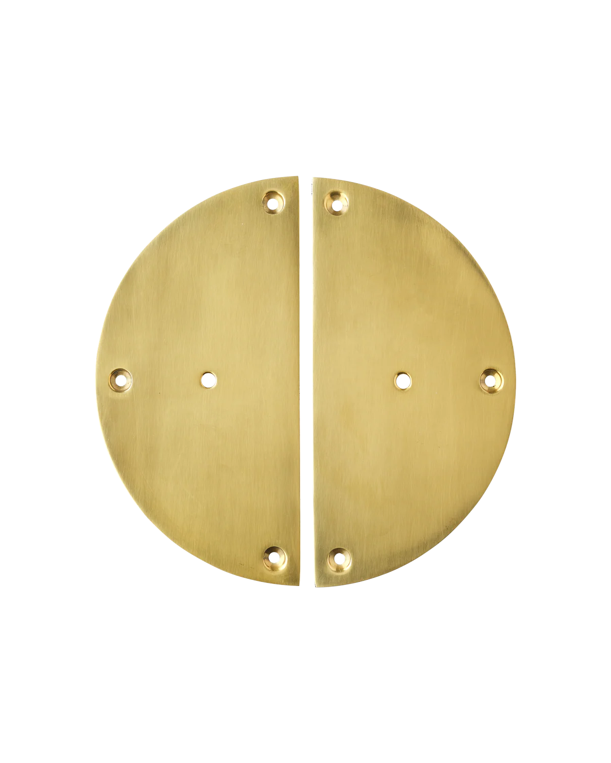 Pair of Circle Backplates, Aged Brass - Image 7