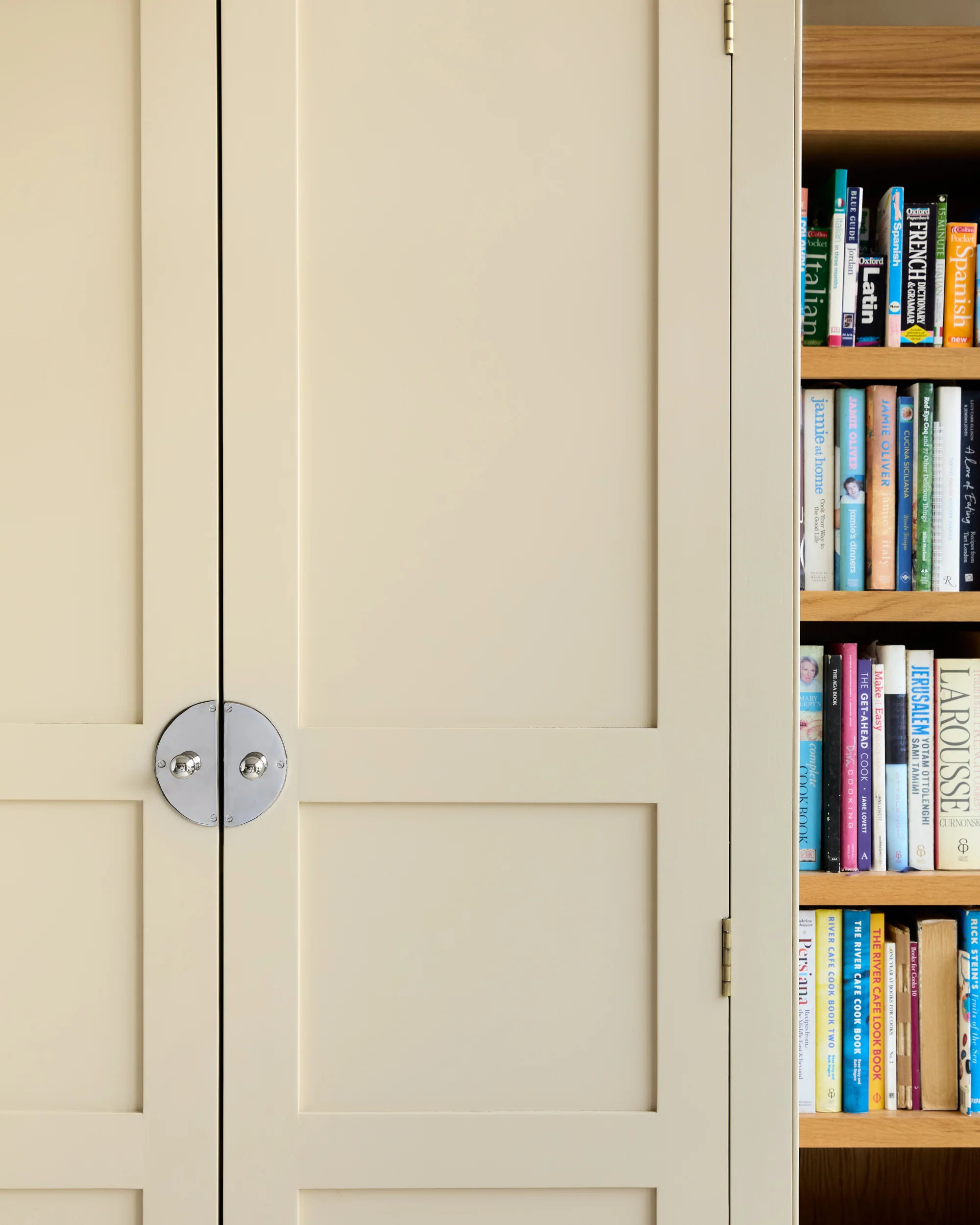 Pair of Circle Backplates, Polished Nickel - Image 3