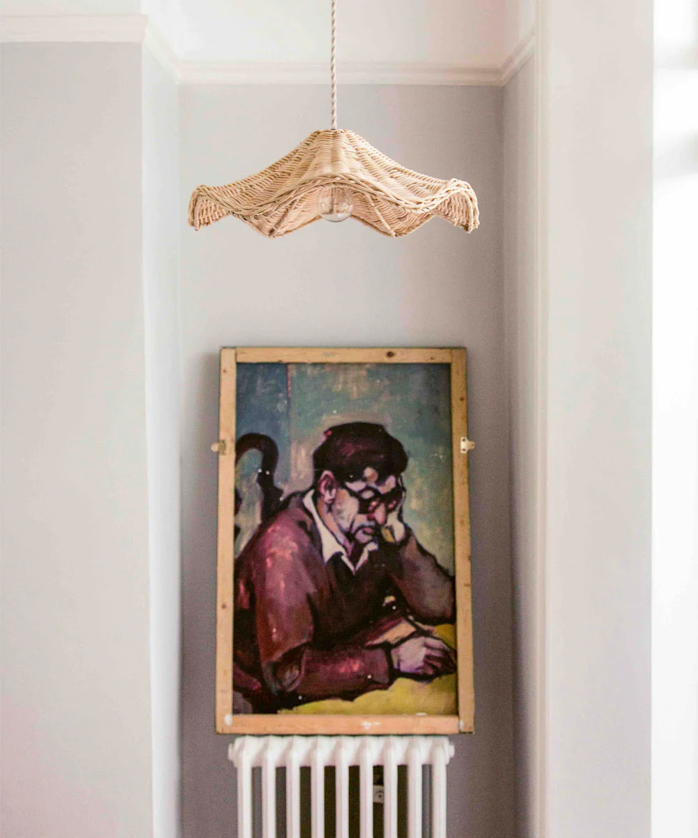 Rattan Wave Pendant Shade, Natural - Image 3