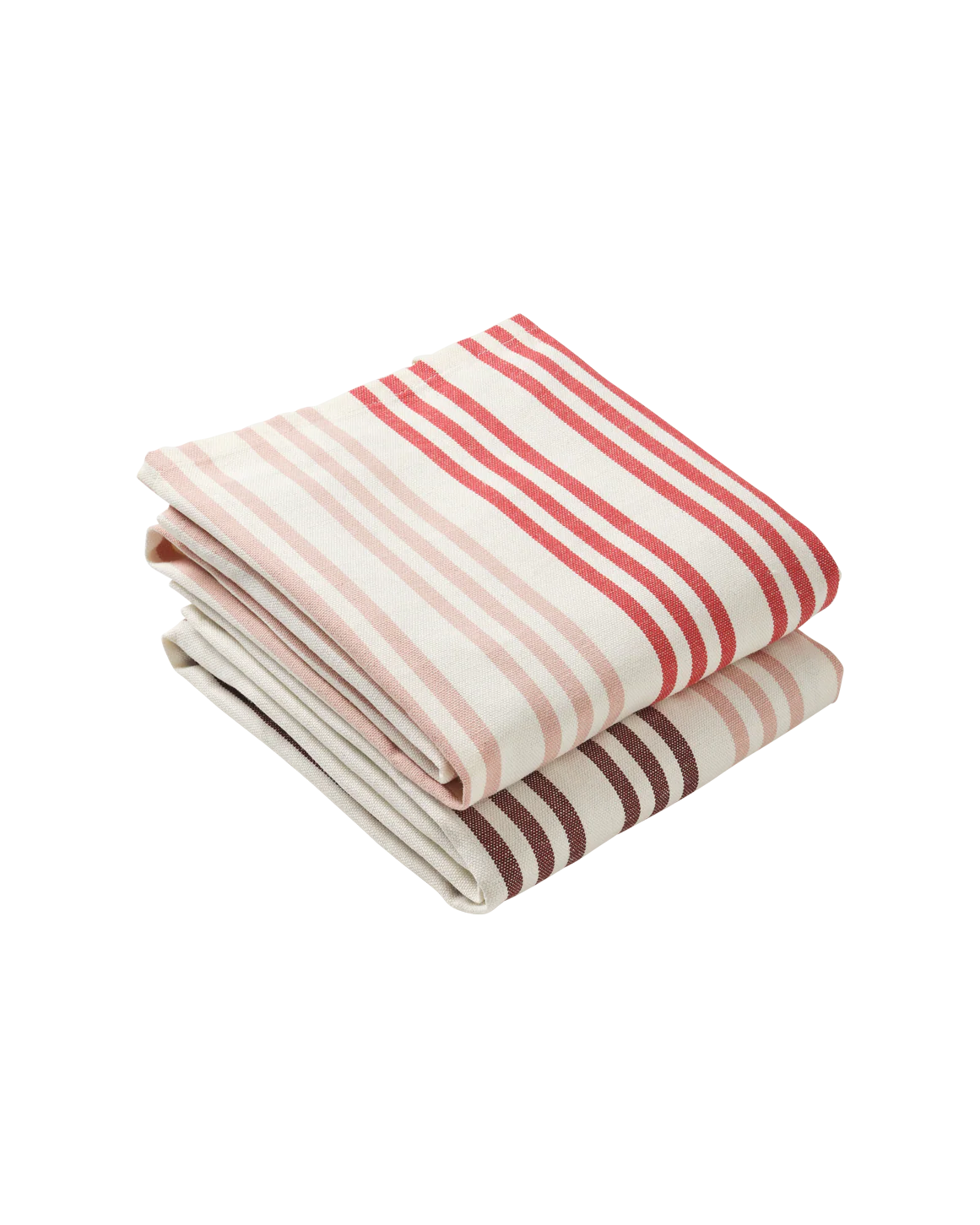 Stripe Tea Towel Set, Reds - Image 4